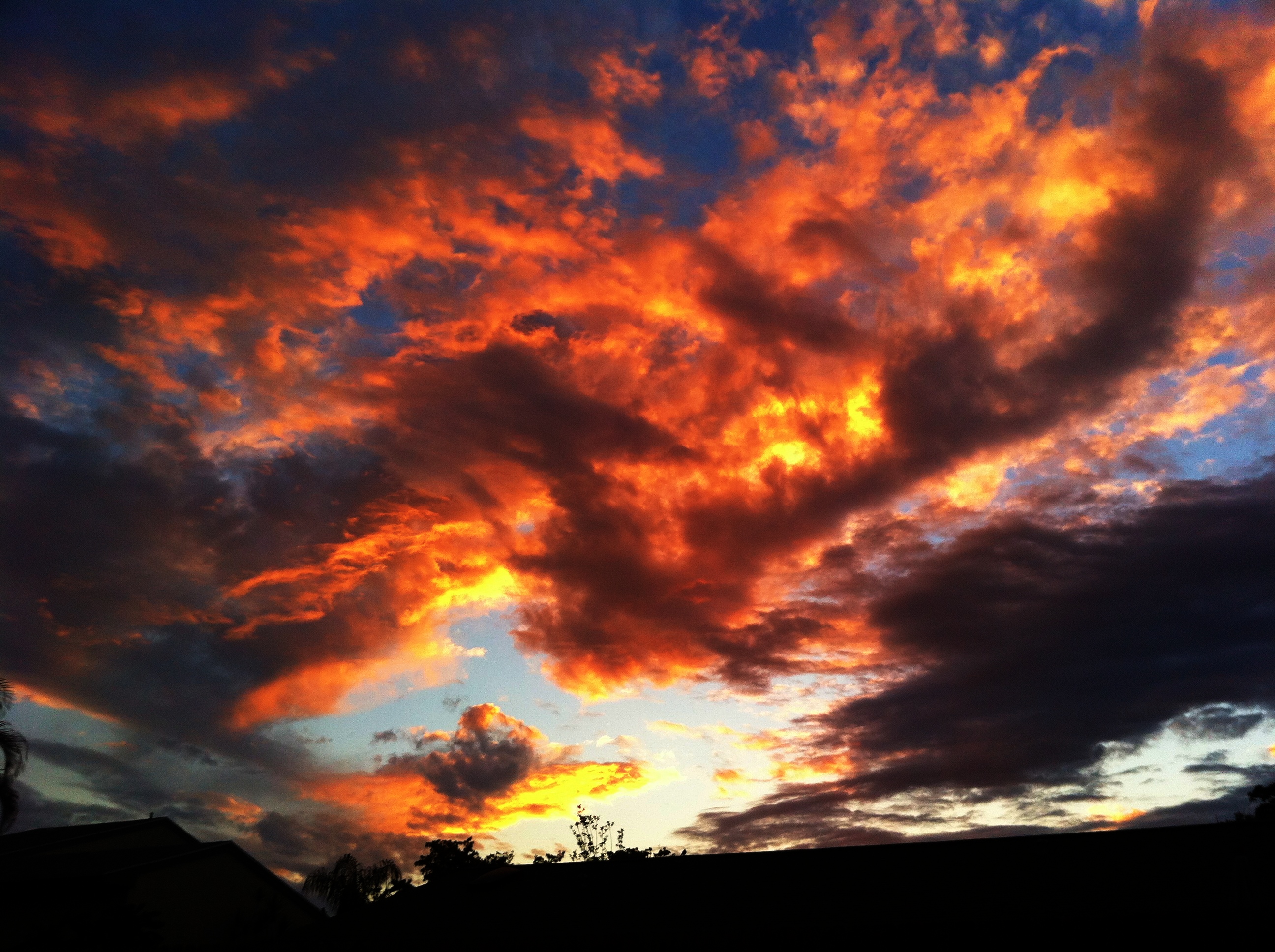 Clouds on Fire