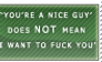 'You're a nice guy' stamp