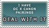 OC x Canon stamp