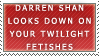 Darren Shan and Twilight stamp