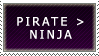 Pirate better then Ninja stamp