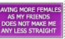 Female friend stamp