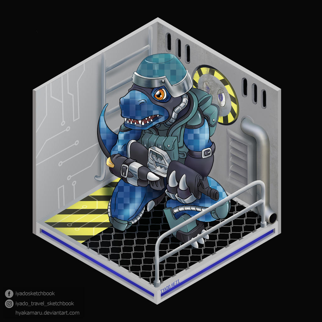 Digimon Fanart (commandramon) by IyadoSketchbook on DeviantArt