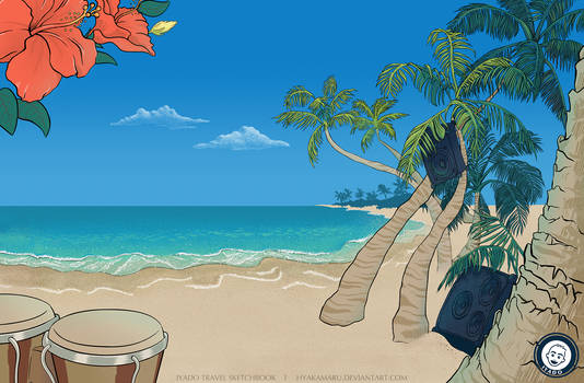 Caribbean beach background