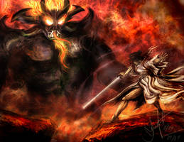 Samurai Jack vs Aku