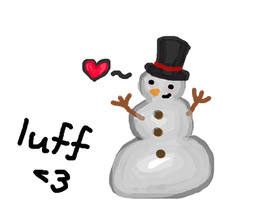 Snowman Luff Valentine