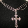 Vampire Cross Necklace Close Up