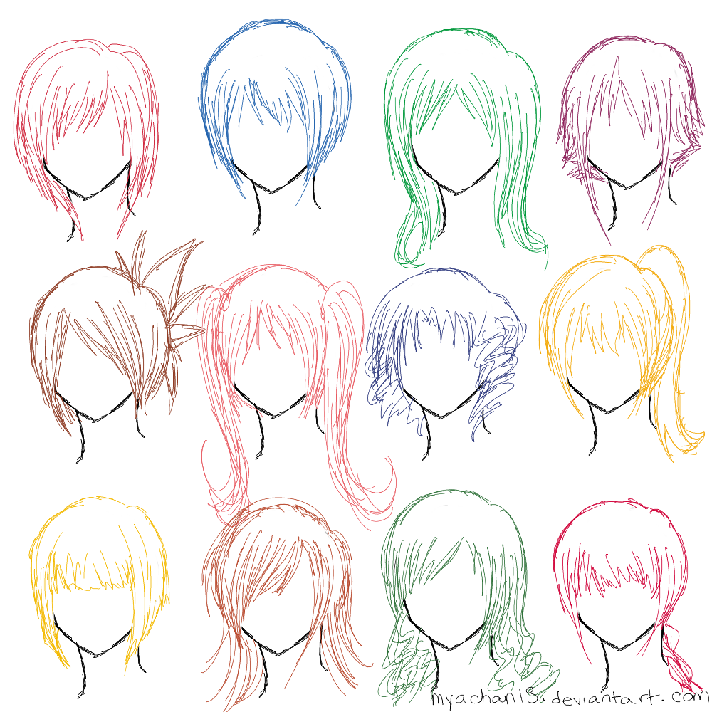 Hair Ref - 12 Hairstyles