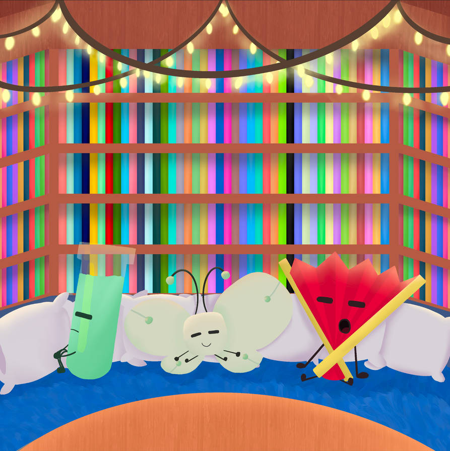 Inanimate insanity bot, test tube, and fan by Moonieyy on DeviantArt