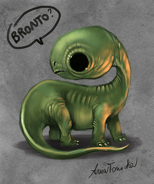 brontosaurus sketch