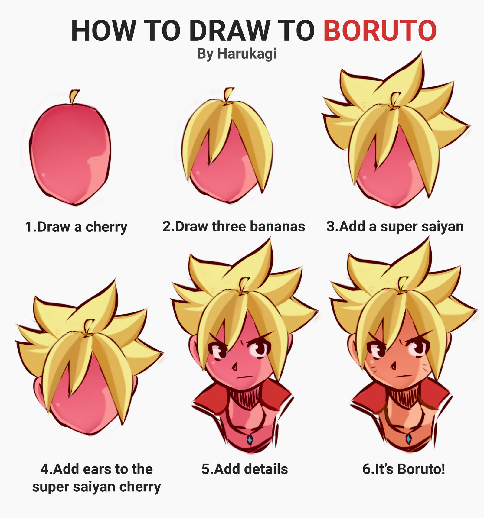 HOW TO DRAW BORUTO!