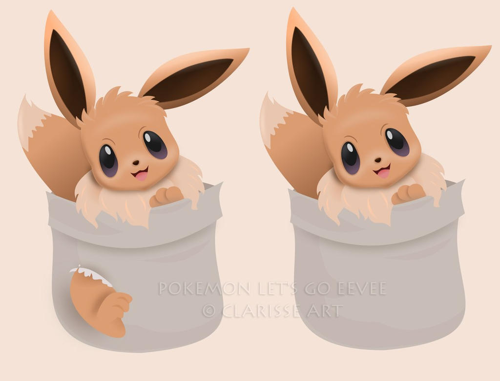 Pokemon Lets Go - EEvee by Clarisse2DArt on DeviantArt