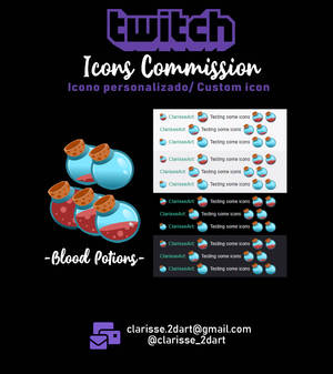 Icons and Emote - Twitch Commission