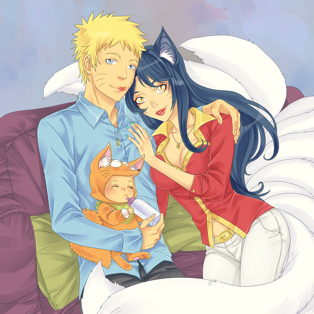 Naruto and Ahri 2