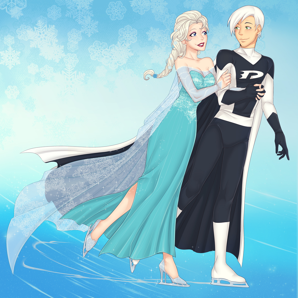 Danny Phantom and Elsa 5