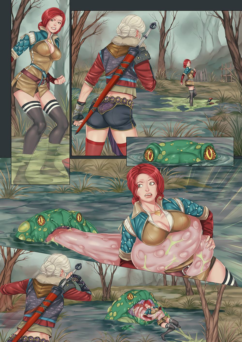 Triss,Ciri and ToadPrince