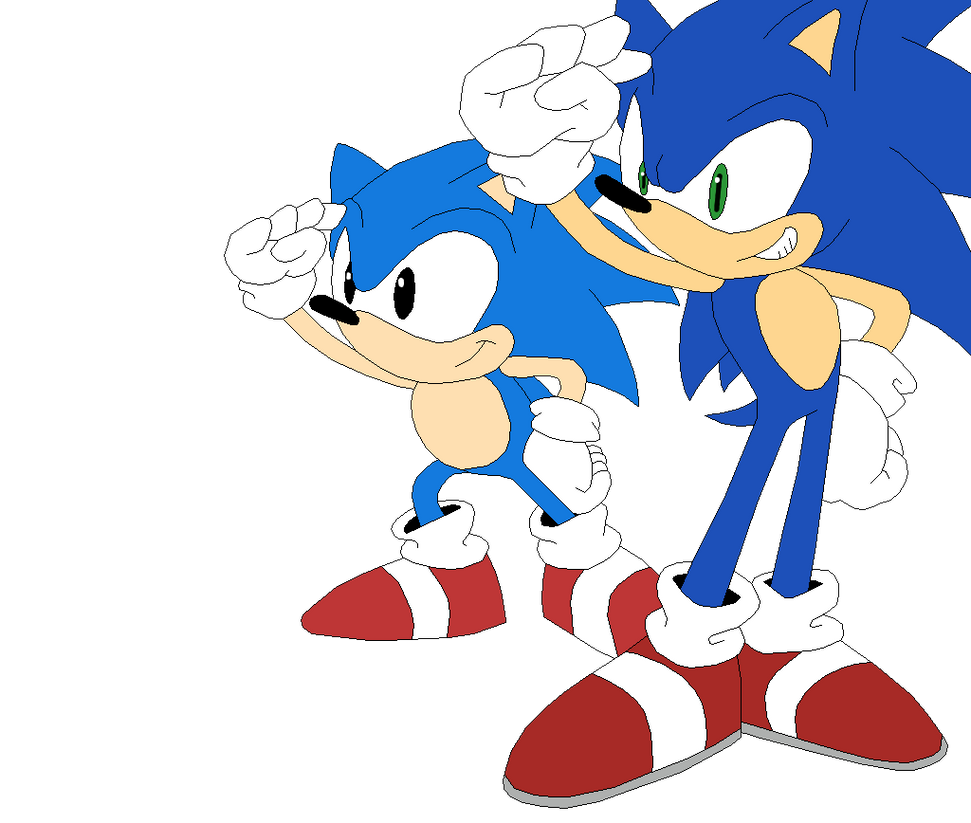 Соник и классический Соник. Соник генератионс. Соник the Hedgehog Classic. Classic Sonic Generations.