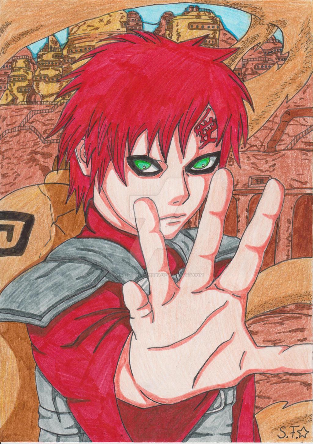 Gaara mit seinen Sand