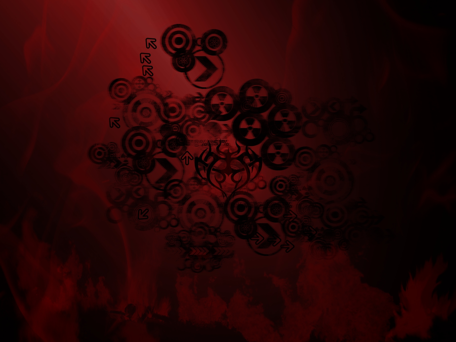 Red and Black Tribal Wallpaper by V1N3 on DeviantArt