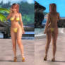 My favorite DOA costumes (Honoka Yellow Bikini))