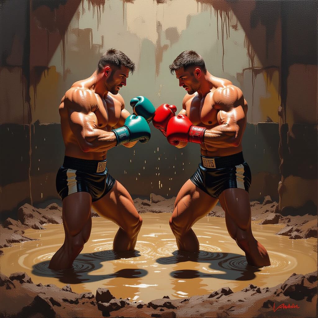 Boxing Mutants Mud Boxing by PigletRay on DeviantArt