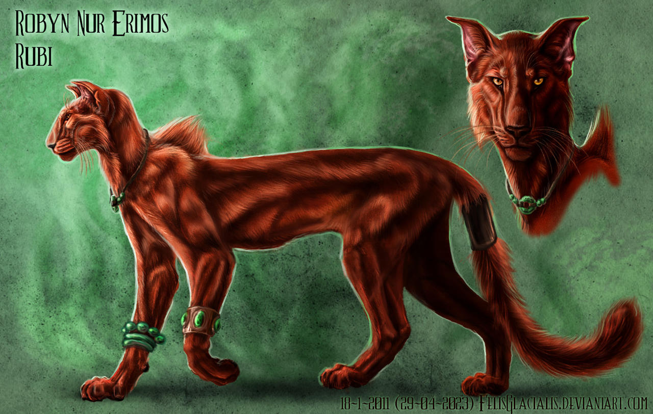 Ruby Creature Rubi reference sheet by FelisGlacialis on DeviantArt