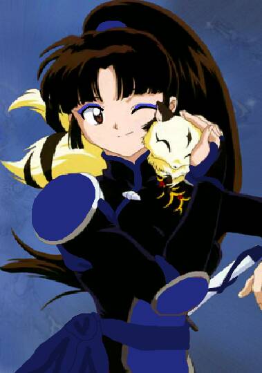 Sango! in blue! by AnimeWarriorLover on DeviantArt