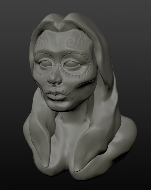 Day of the dead sculpt