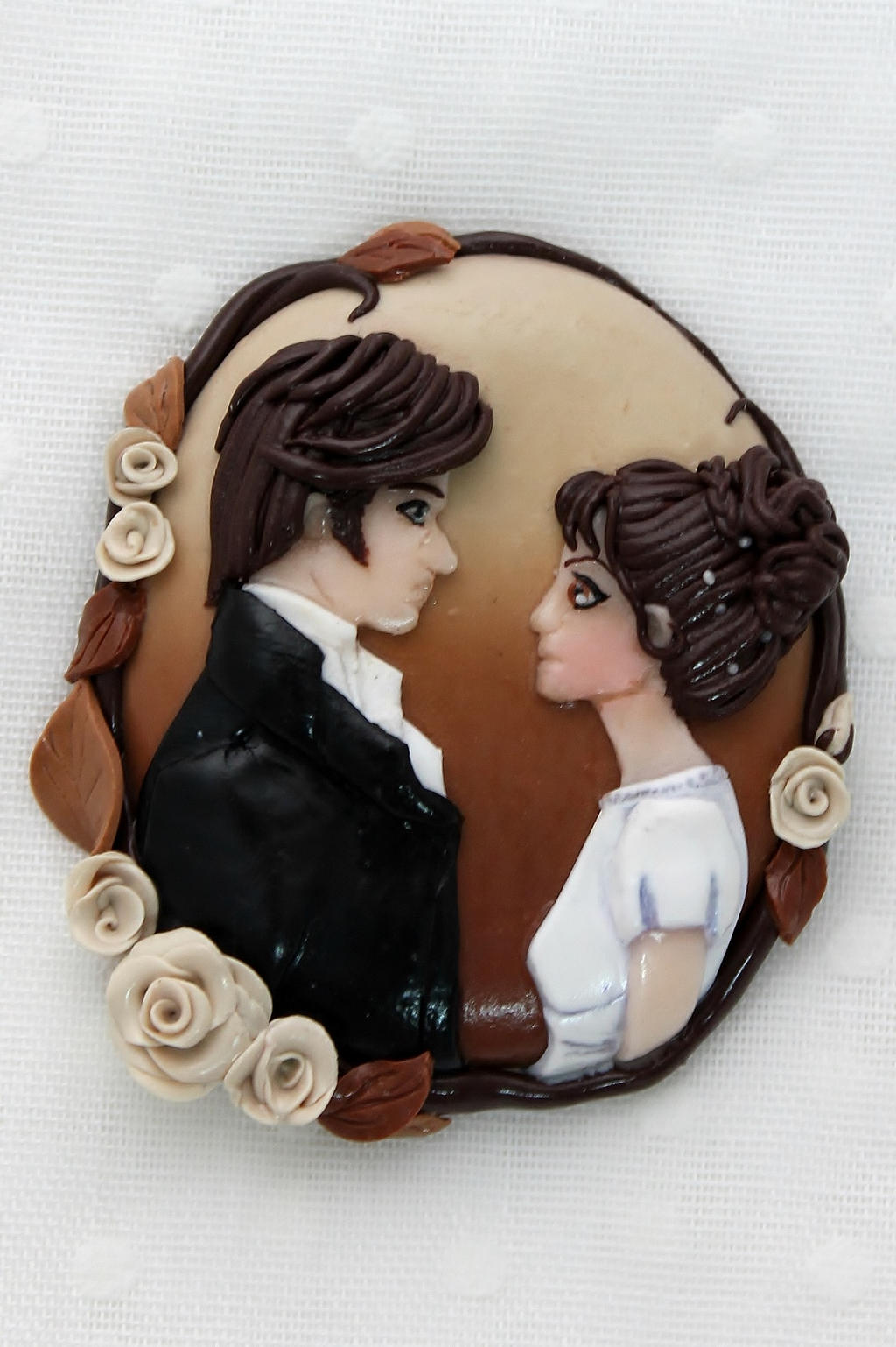 Pride and prejudice brooch