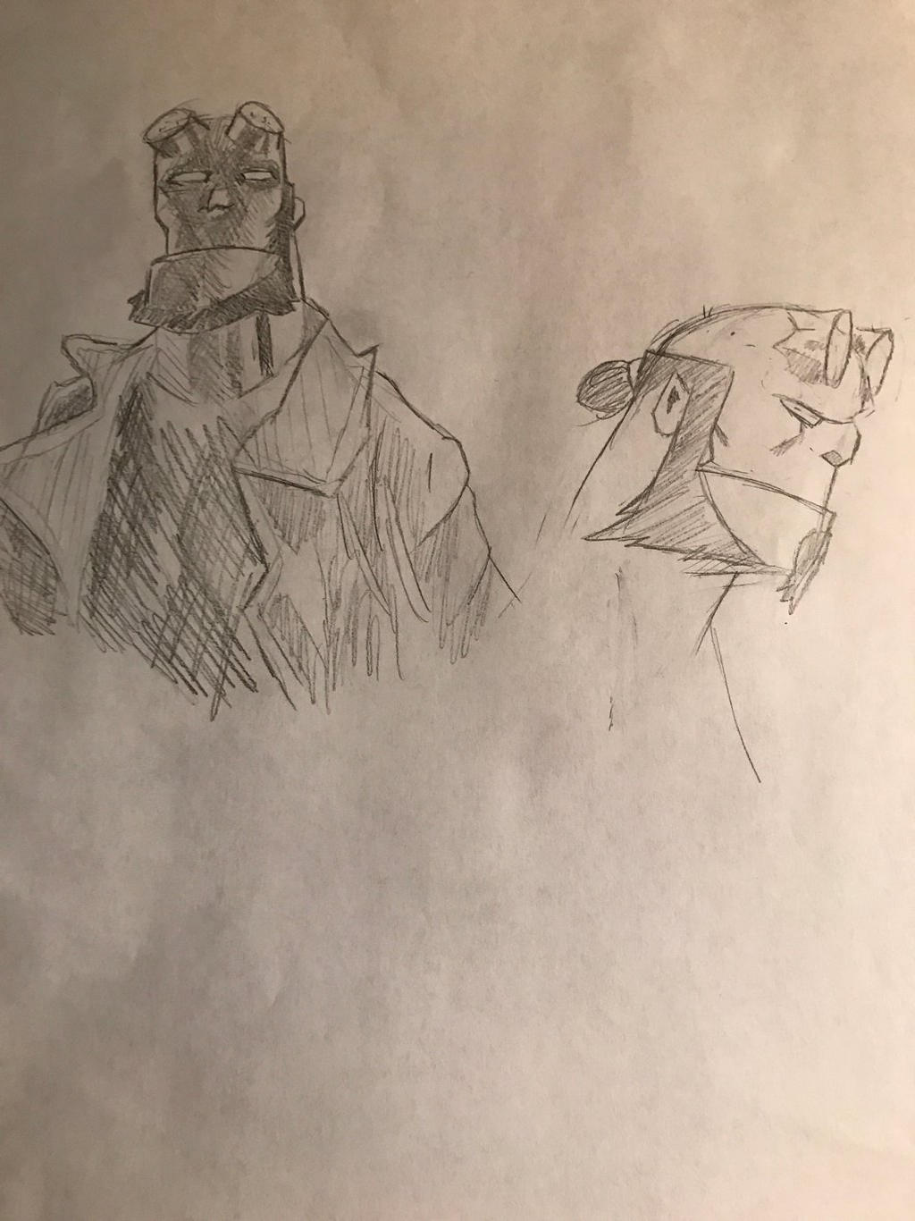 Hellboy doodles