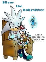 Commission #1 - Silver Babysitting Chaos