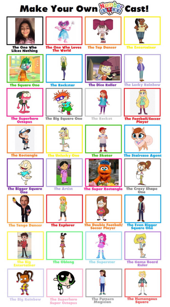 Number blocks cast meme by Vepzec-0suwre-wejsuw on DeviantArt