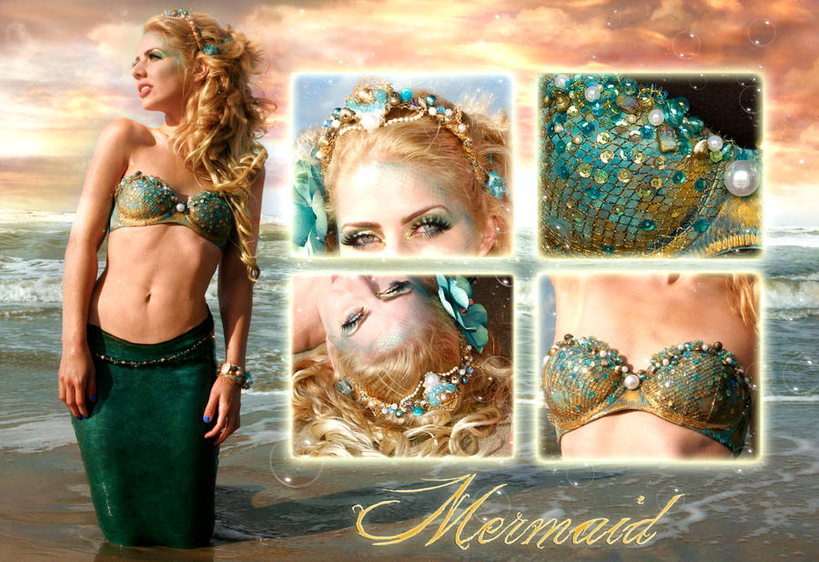 Mermaid costume + accessoires