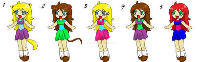 Chibi Adoptables (set 1)