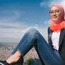 Giantess Hijab College Student