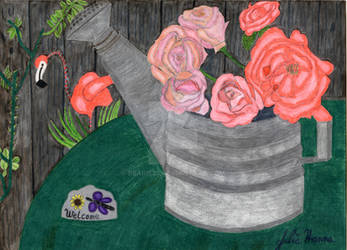 Roses And The Watering Can