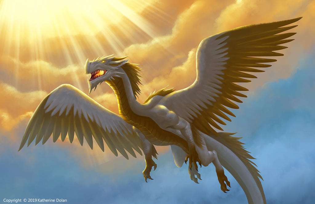 Light dragon by shiroixue on DeviantArt
