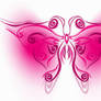 tribal butterfly pink