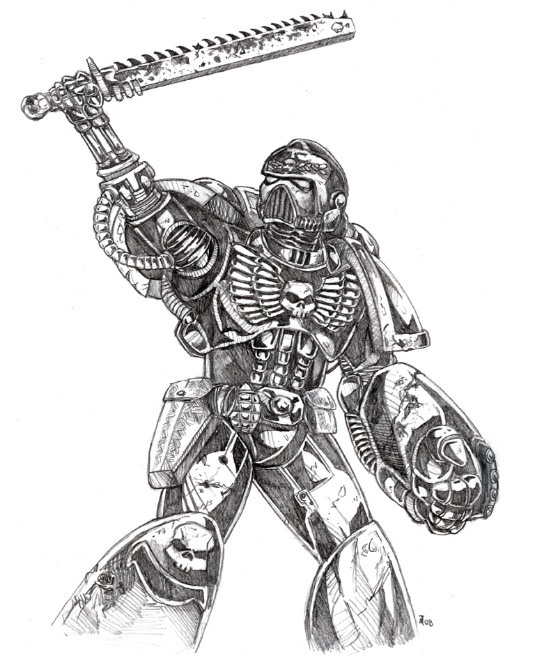 Warhammer 40k space marine sgt