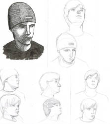 Self portrait sketches