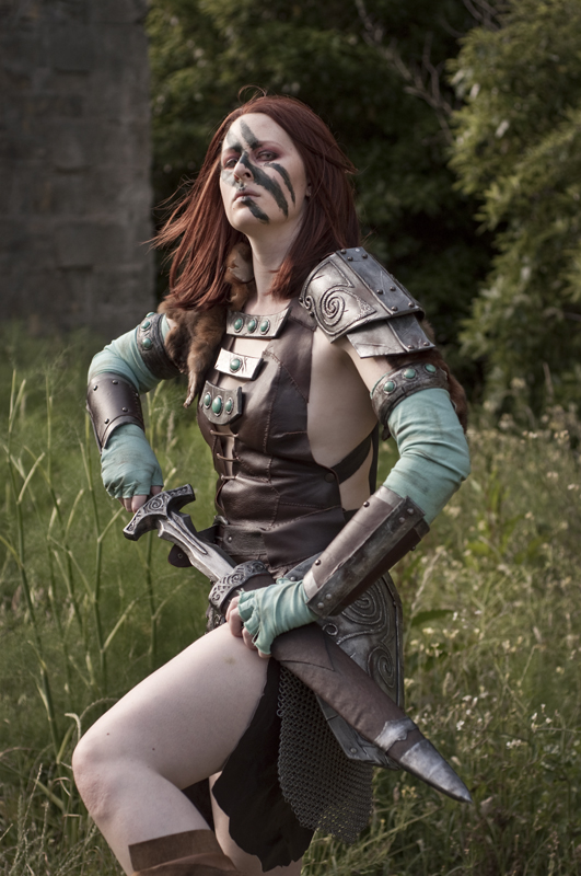 Aela the Huntress 01 by static-sidhe