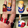 Captain America and Iron Man rings