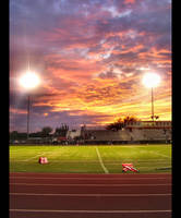 Needville Football Game Sunset