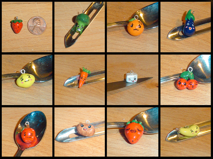 Fruits and Veggies Charms