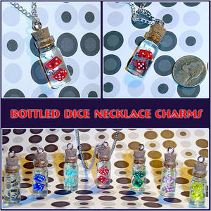 Dice in a Bottle Charms