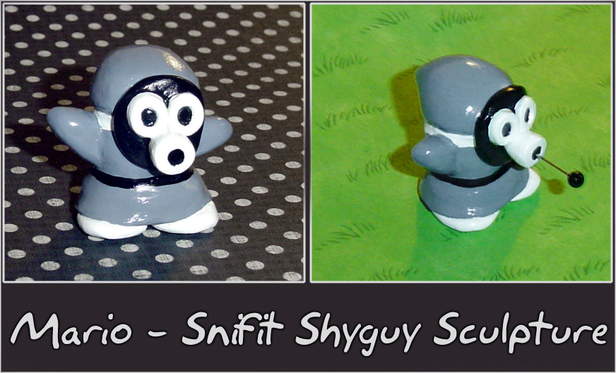 Mario Snifit Shyguy Sculpture by YellerCrakka on DeviantArt