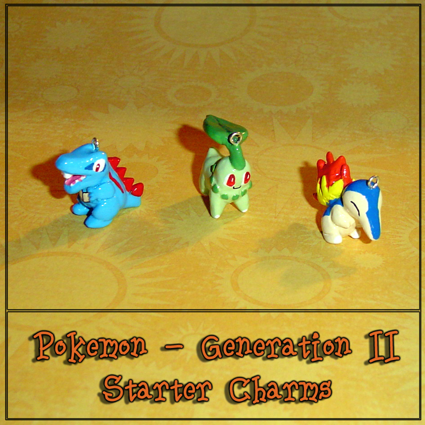 Pokemon - Gen 2 Starter Charms