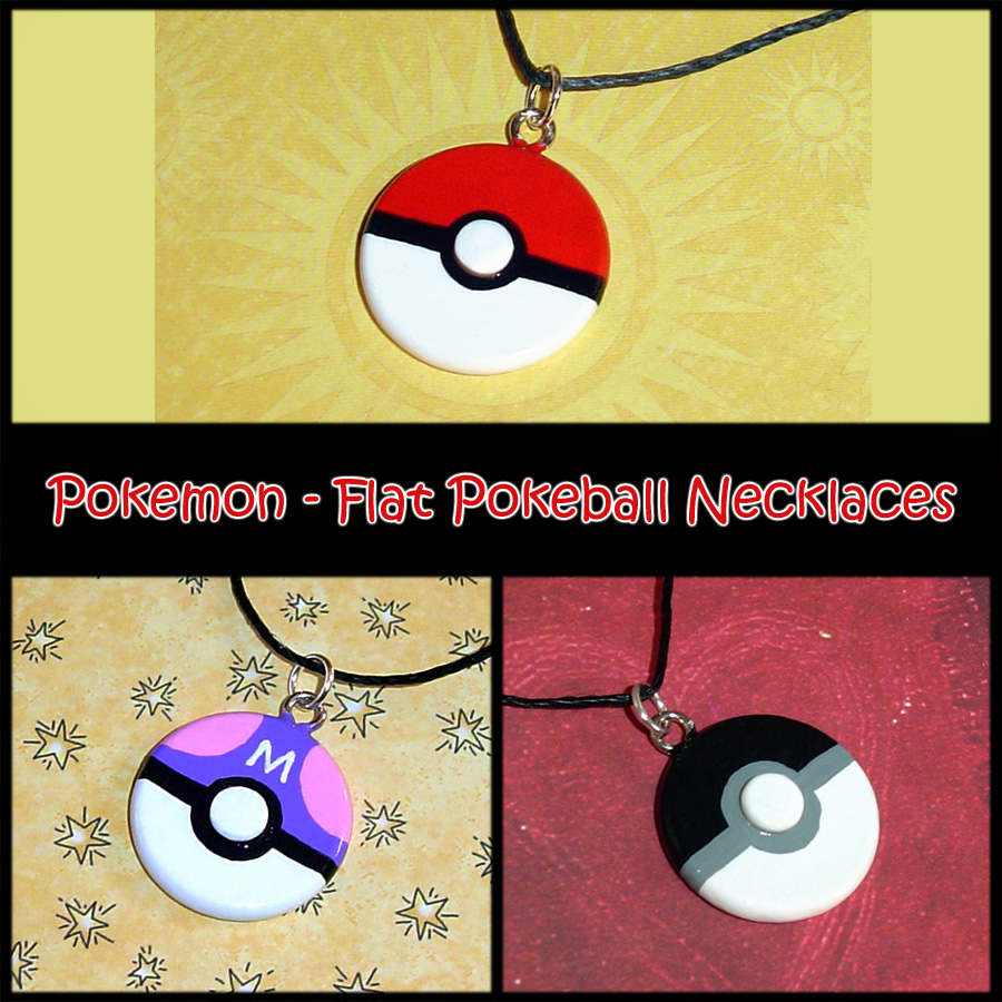 Pokemon - Flat Pokeball Charms