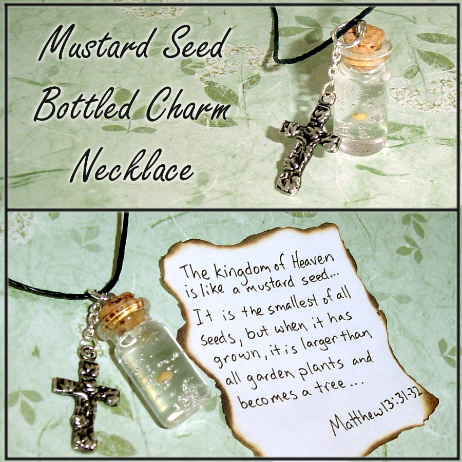 Mustard Seed in a Bottle Charm