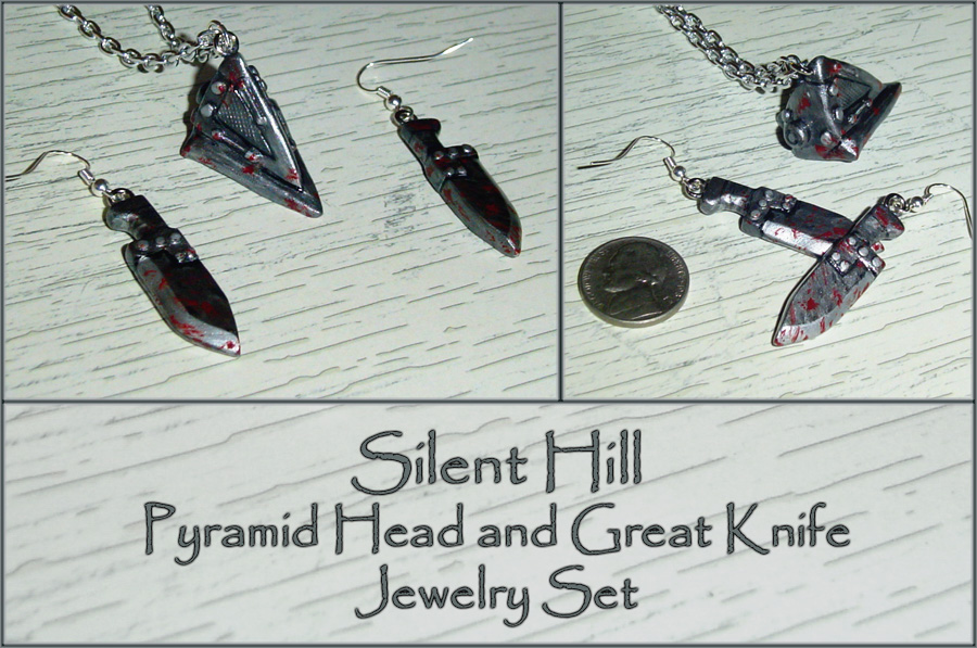 Silent Hill - Pyramid Head Charm Jewelry Set